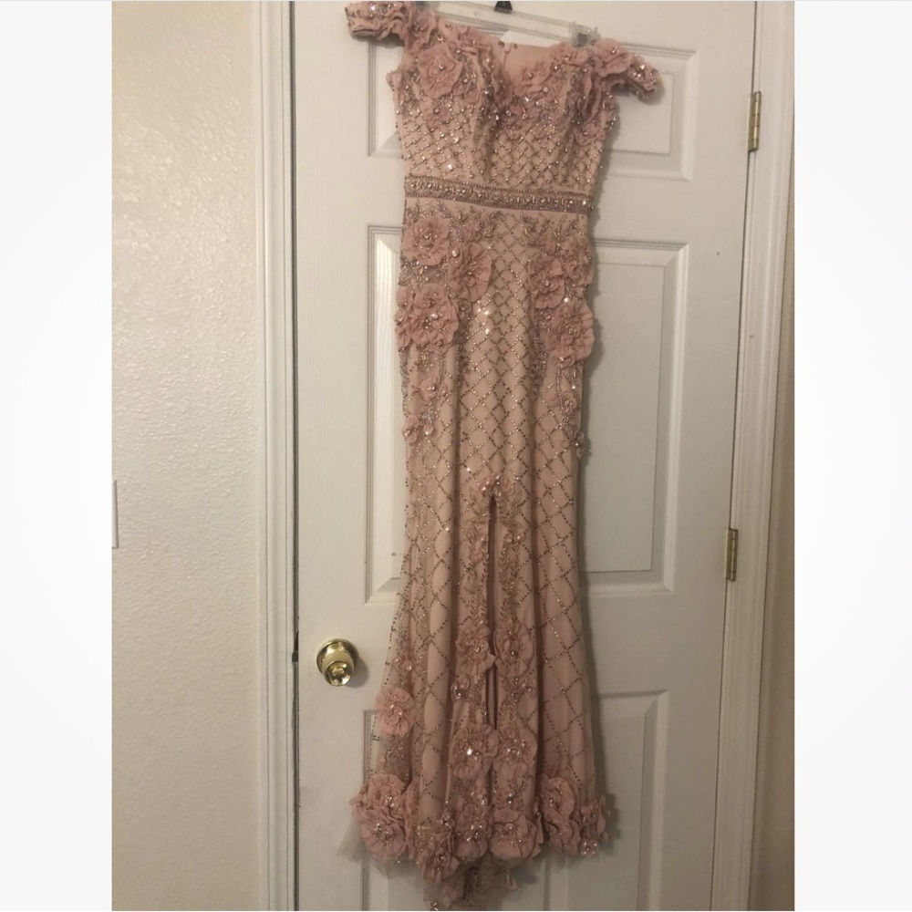 Terani Couture Pink Evening Dress